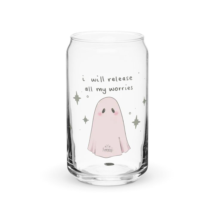 I will release all my worries drink glass product image (2)