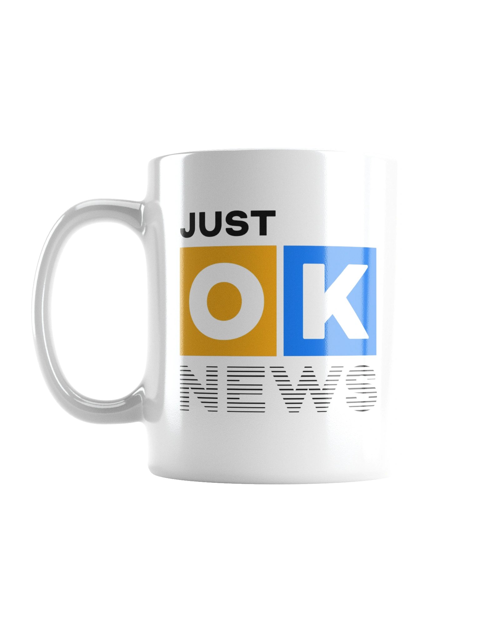 Just OK News Anchor Mug - white product image (1)