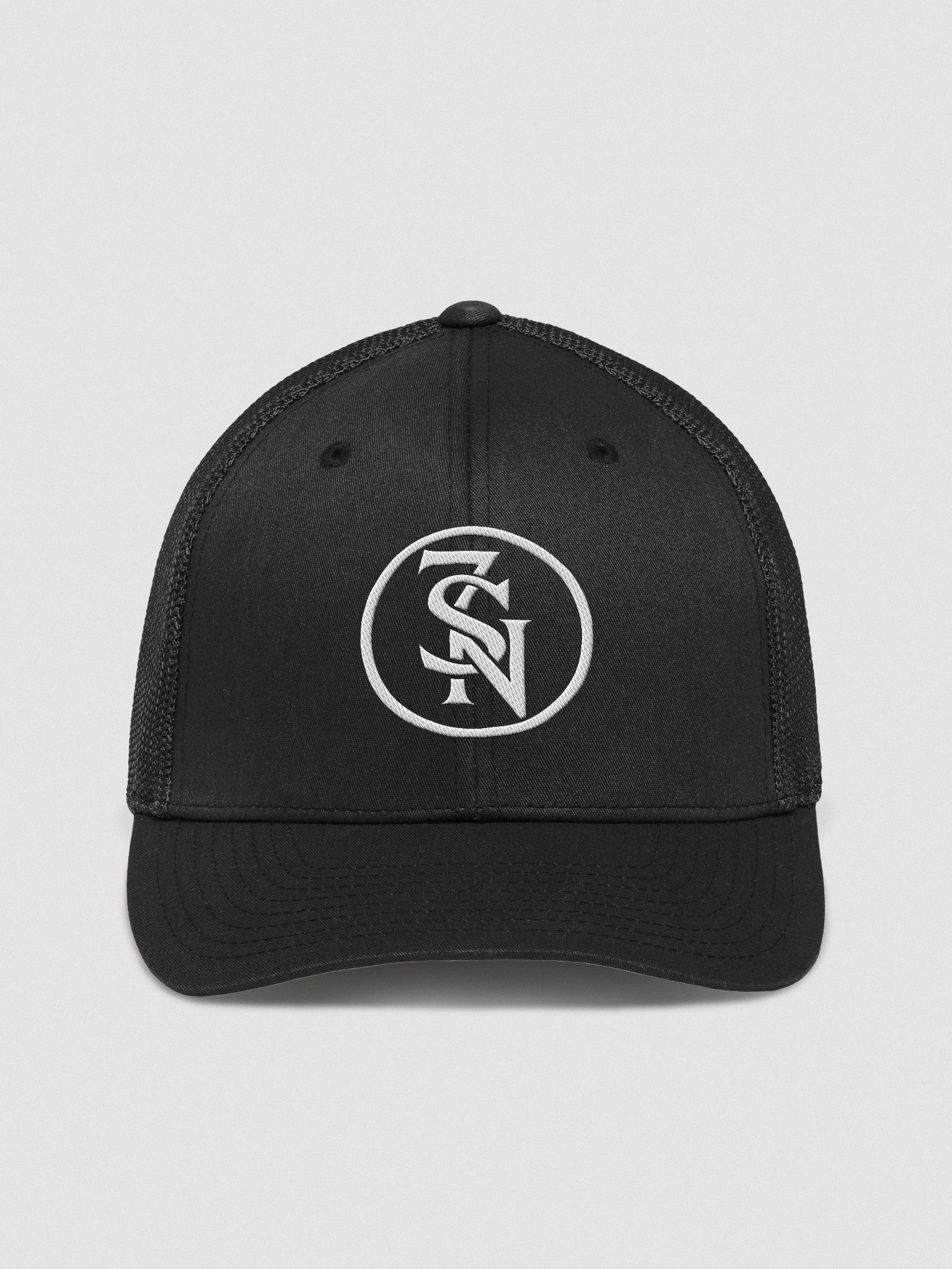 Seven Shades of Nothing White Logo (Embroidered) on Flexfit Trucker Hat product image (1)