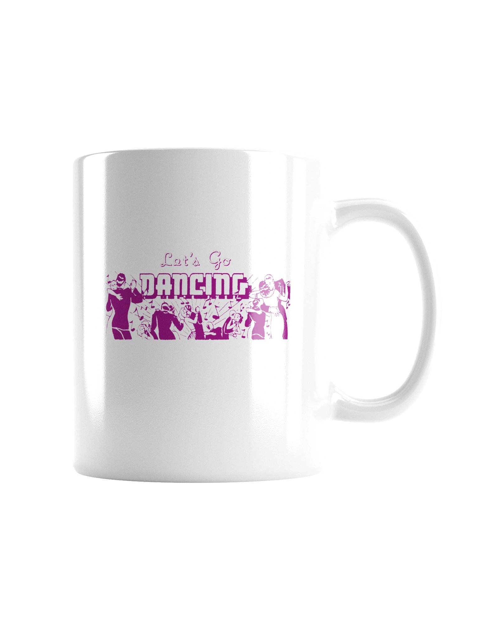 'Let's Go Dancing' White Mug product image (6)