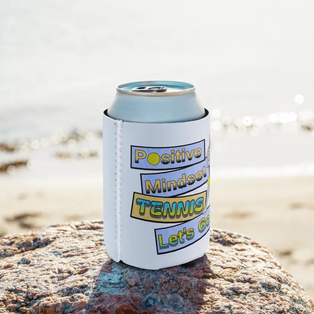 Positive Mindset Tennis Can Cooler product image (9)