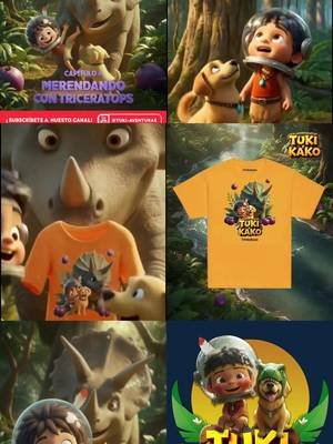 ✨👕✨Ya salió la camiseta del Capirulo 4 de LAS AVENTURAS DE TUKI Y KAKO “Merendando con Tricerarops” Mira el Capirulo Completo en nuestro canal de YouTube “Tuki-aventuras” Las camisetas exclusivas de todos los capítulos las puedes conseguir visitando la Tuki Tienda TUKITEES.COM Nos vemos en TUKITEES y que siga la aventura !!! #tukiykako #camisetasinfantiles #camisetasdinosaurio #tukitees #modainfantil 