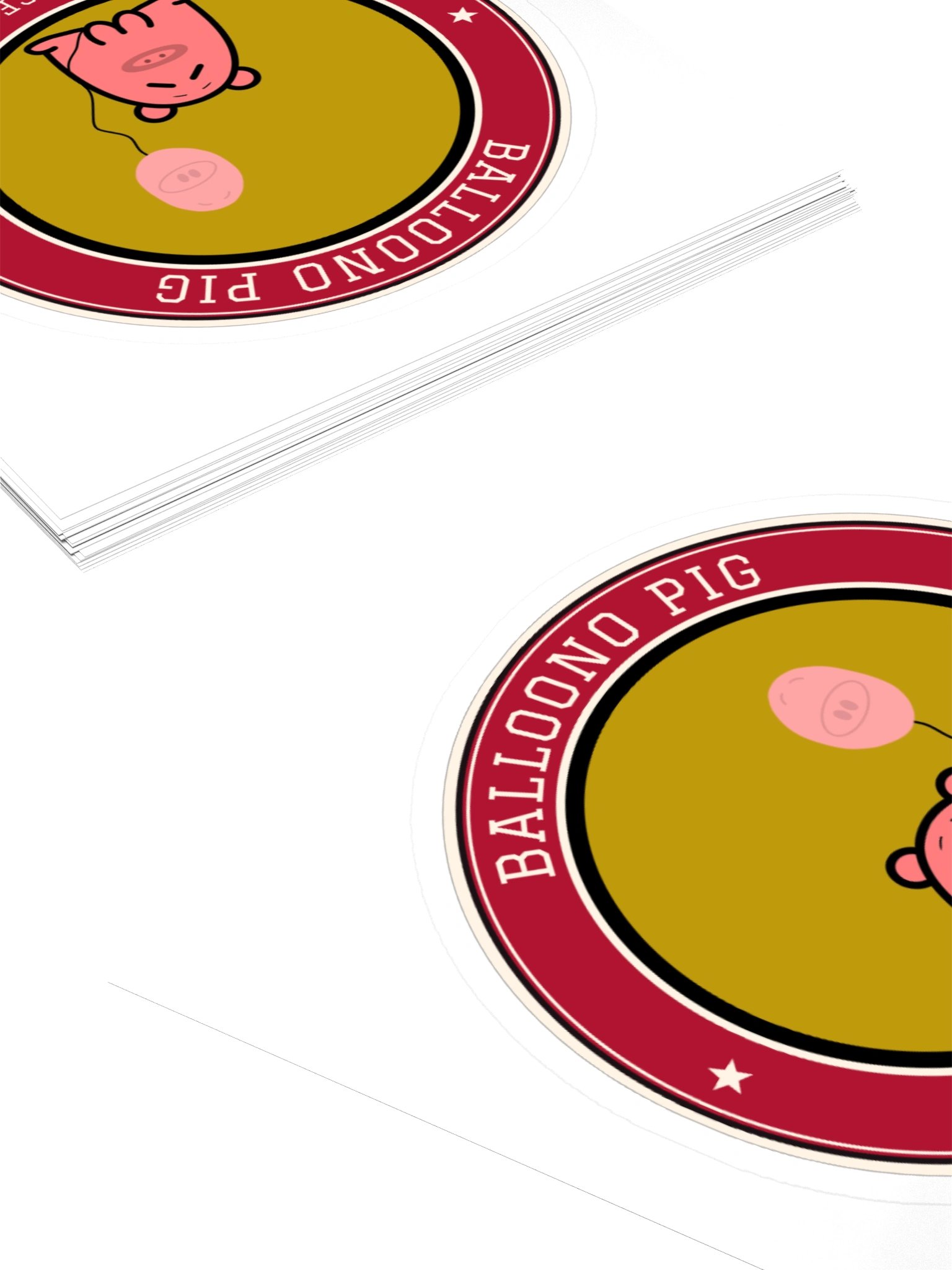 Balloono Pig Varsity Sticker product image (10)