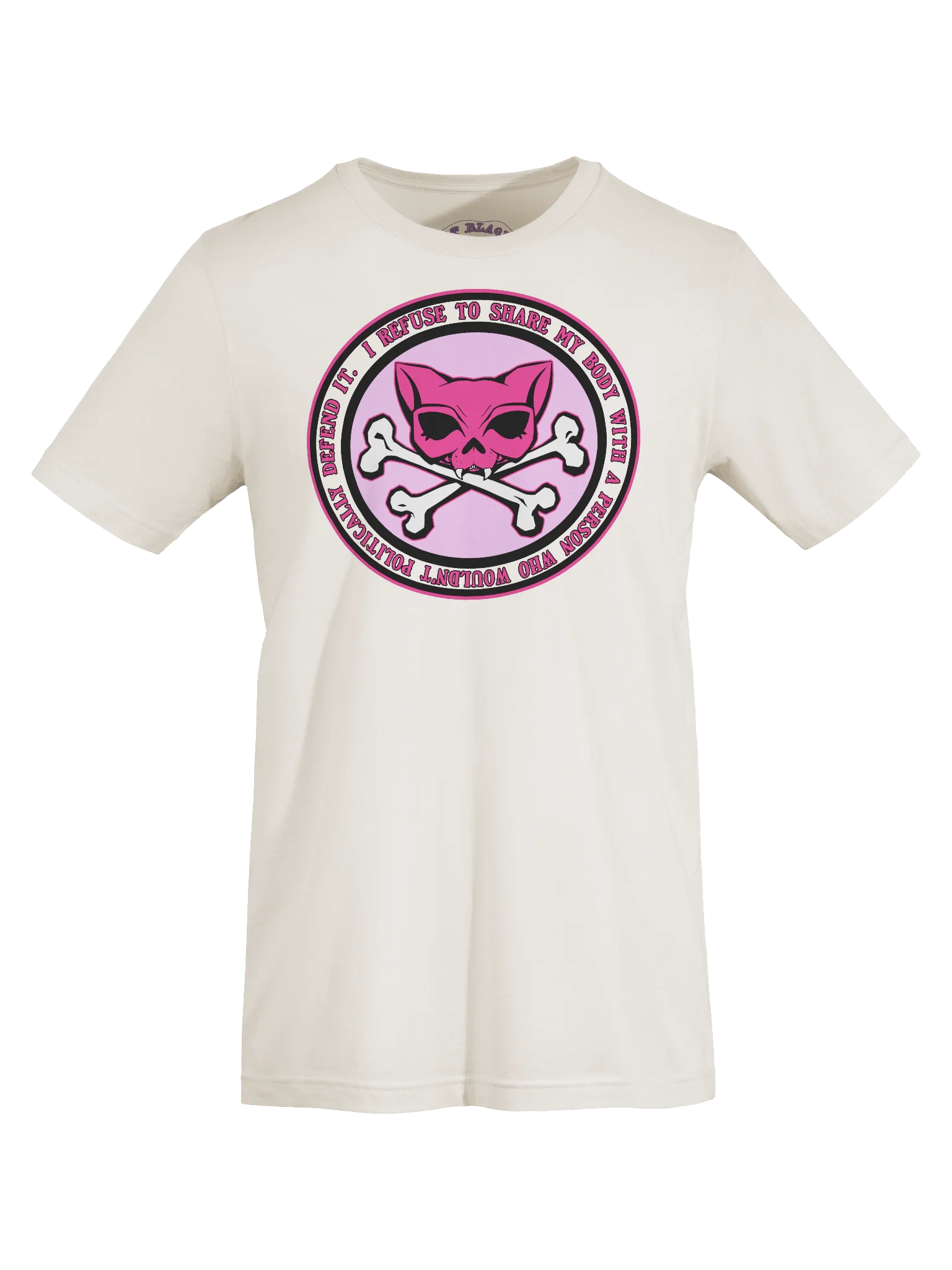 I Refuse Pink Kat Skull Shirt product image (105)