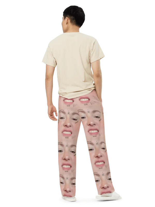 Ruble's Inked Neat Pantaloons | NEAT Merch Wide Leg Pants product image (5)