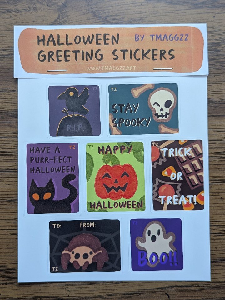 Cute Halloween Greeting Stickers product image (1)