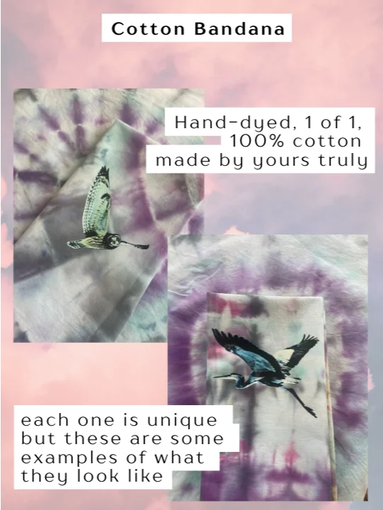 Merch: Summer Lullabies Hand Dyed Bandana product image (2)