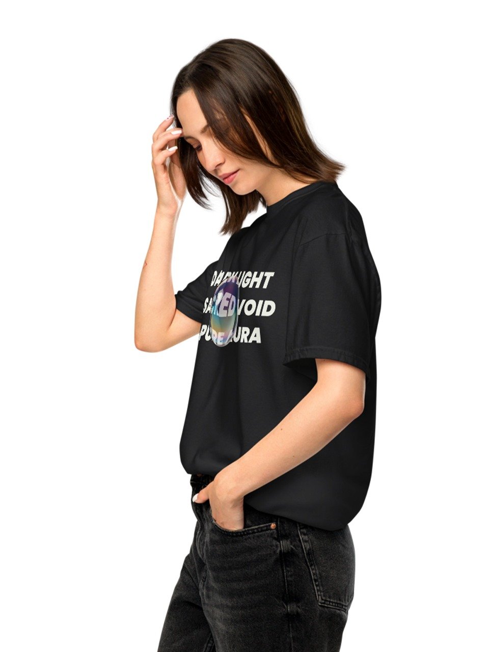 Dark Light Sacred Void Pure Aura Comfort Colors 1717 Unisex Heavyweight T-shirt product image (3)
