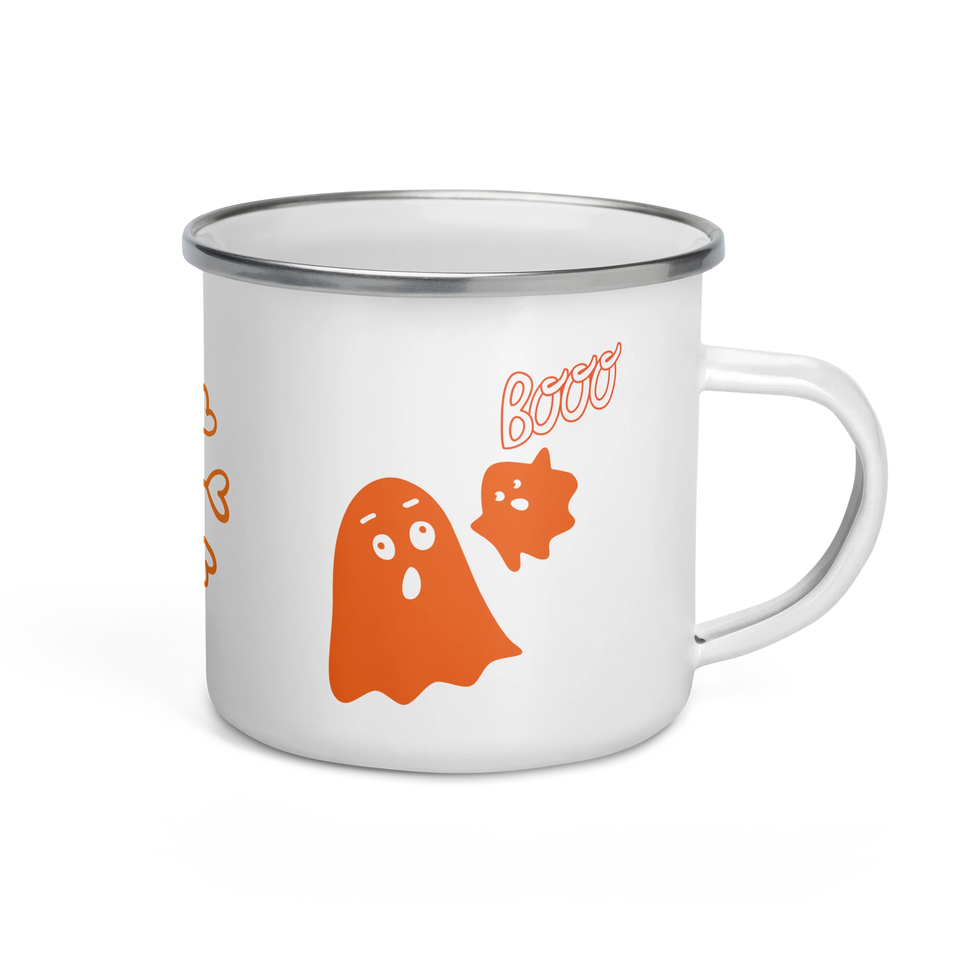 Orange Celestial Pattern Enamel Mug product image (1)