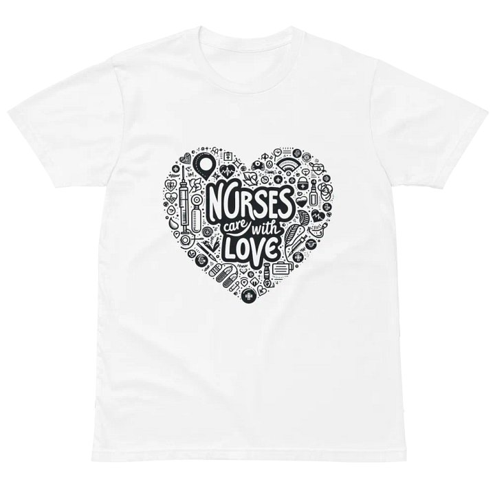 nurses care with love t-shirt product image (2)