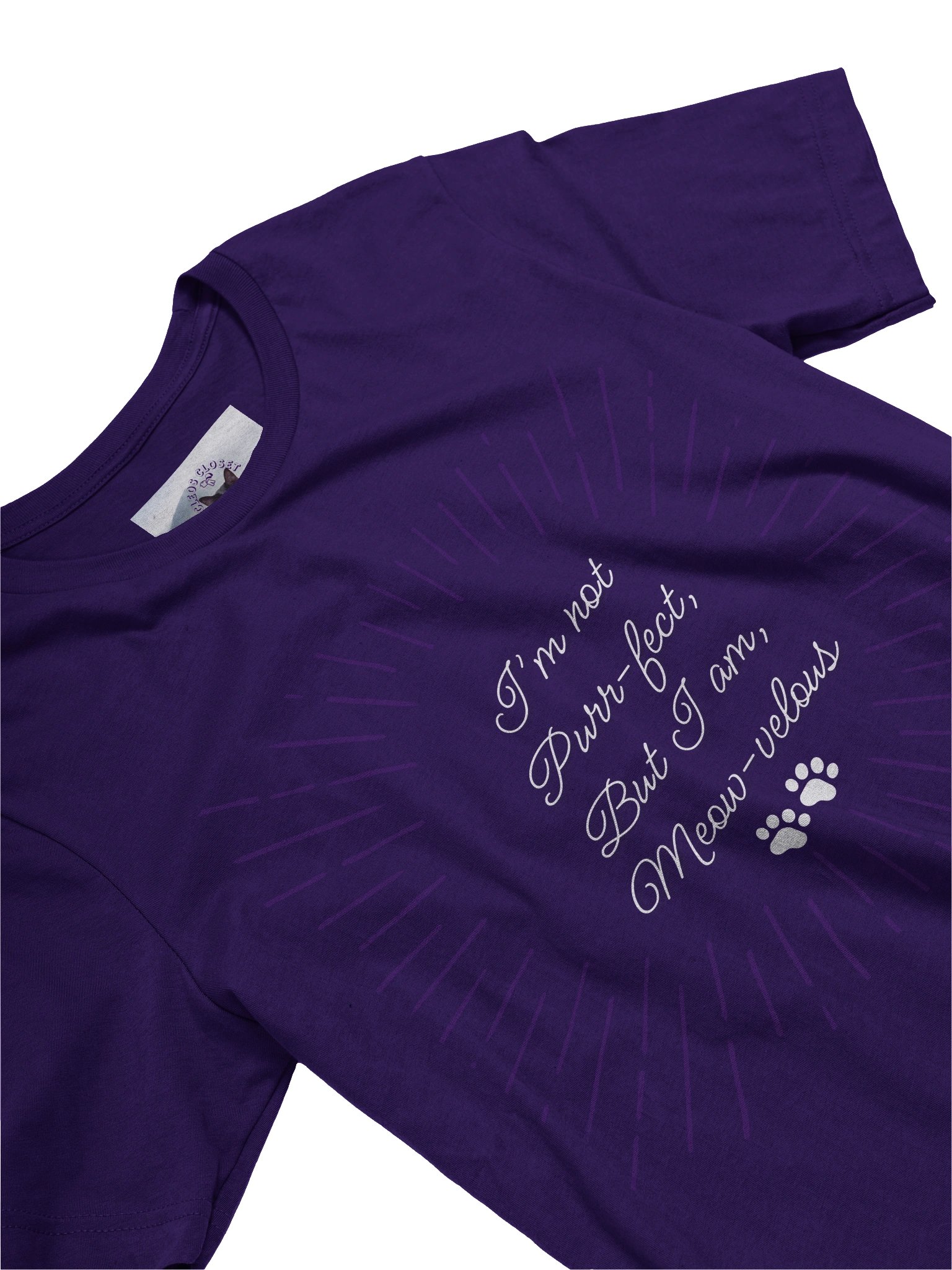 NOT PURRFECT, I'M MEOWVELOUS TEE product image (21)