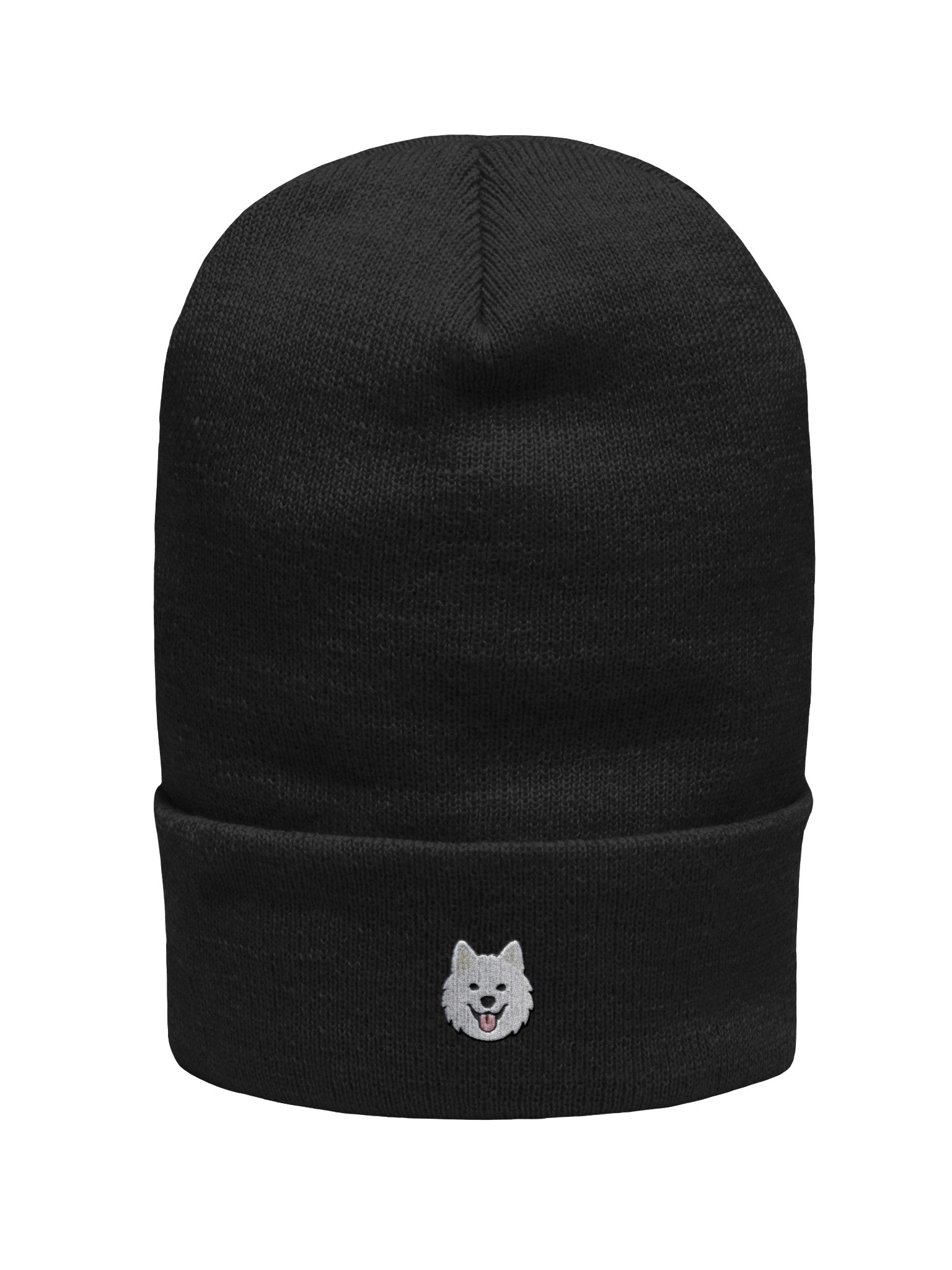 Arctic Wolf Embroidered Beanie – Cozy Unisex Winter Knit Hat product image (2)