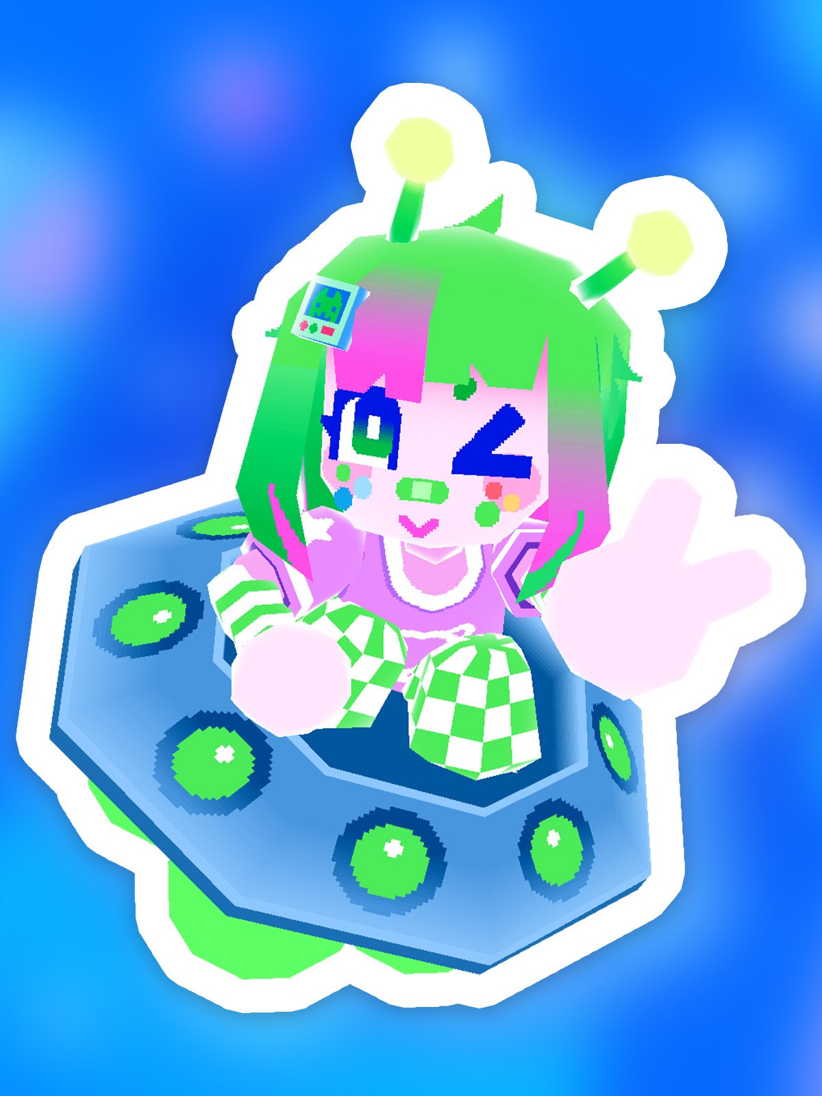 Pongon UFO Sticker product image (1)