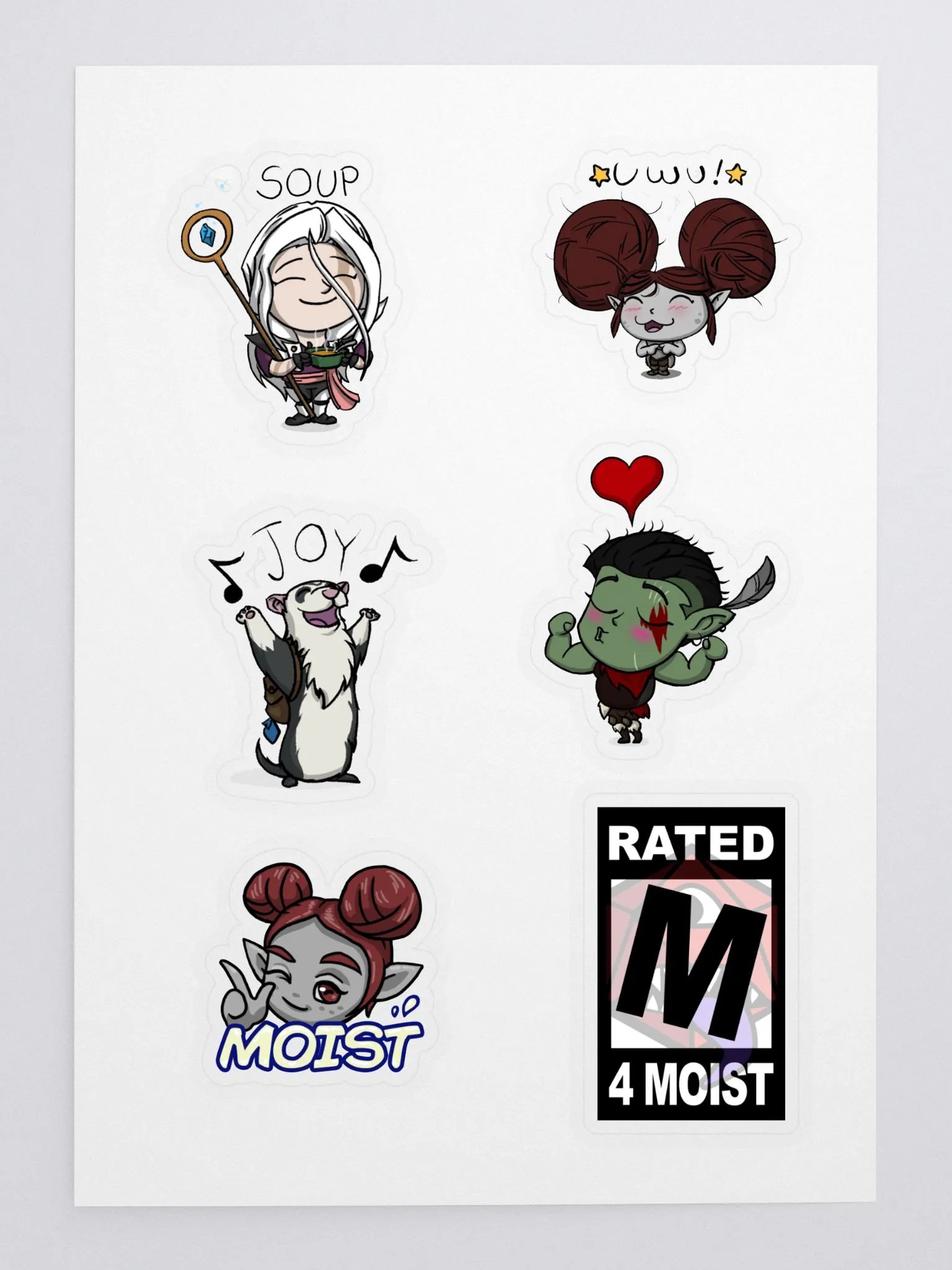 The Dirty Rollers Kerfuckles Sticker Pack 1 product image (2)