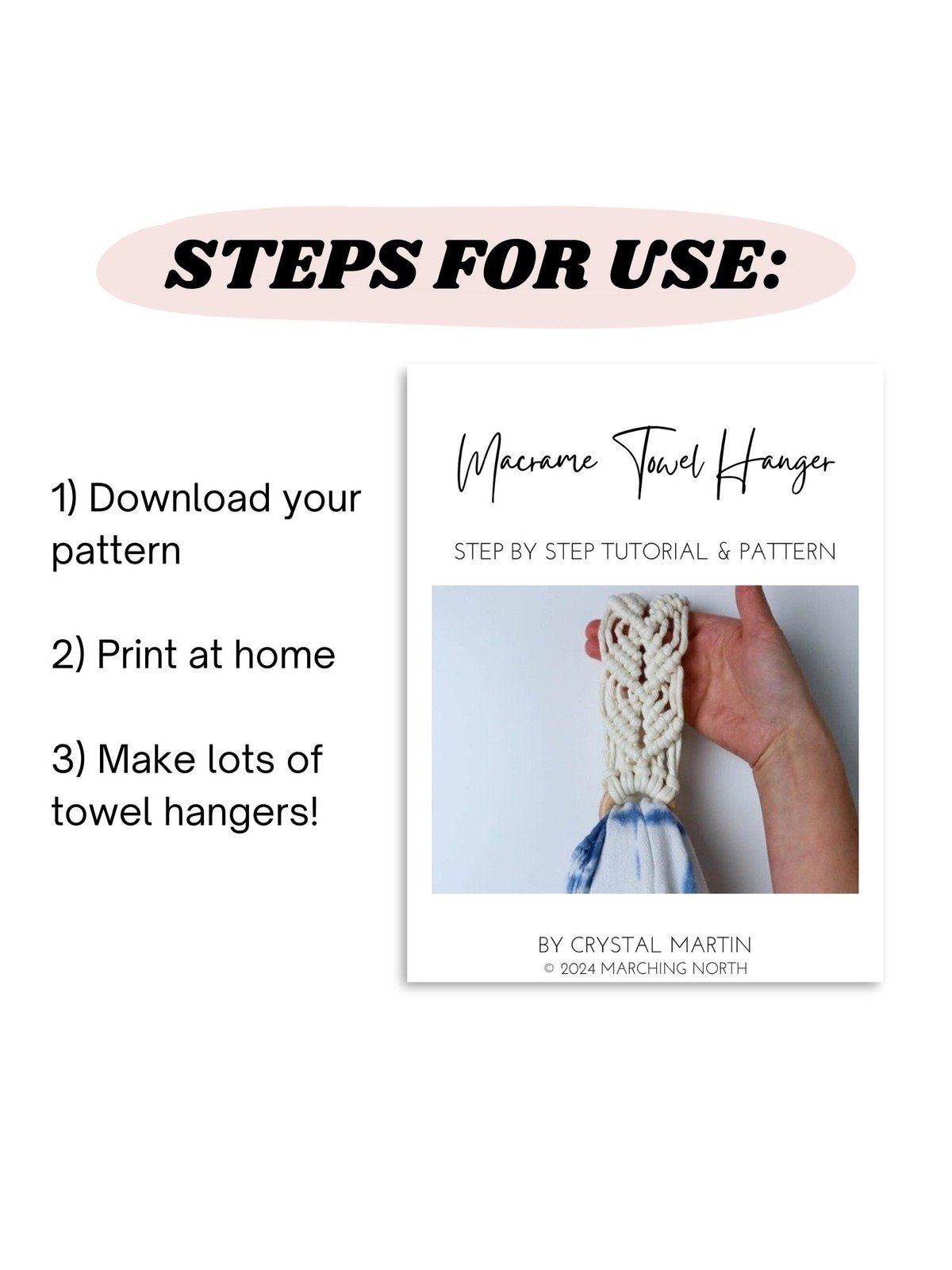 Macrame Towel Hanger (Digital PDF Pattern) product image (5)