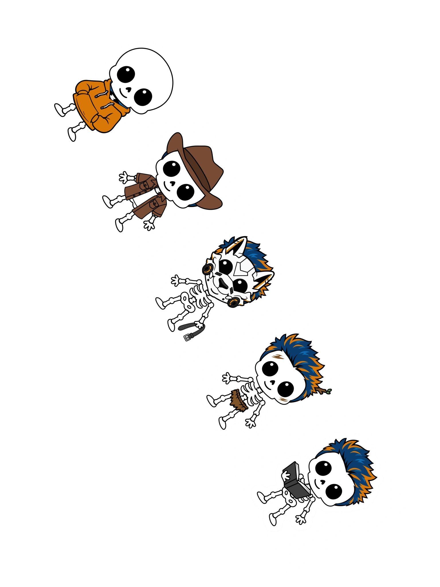 SkeleReads Halloween Kiss-Cut Stickers Set 2 product image (2)
