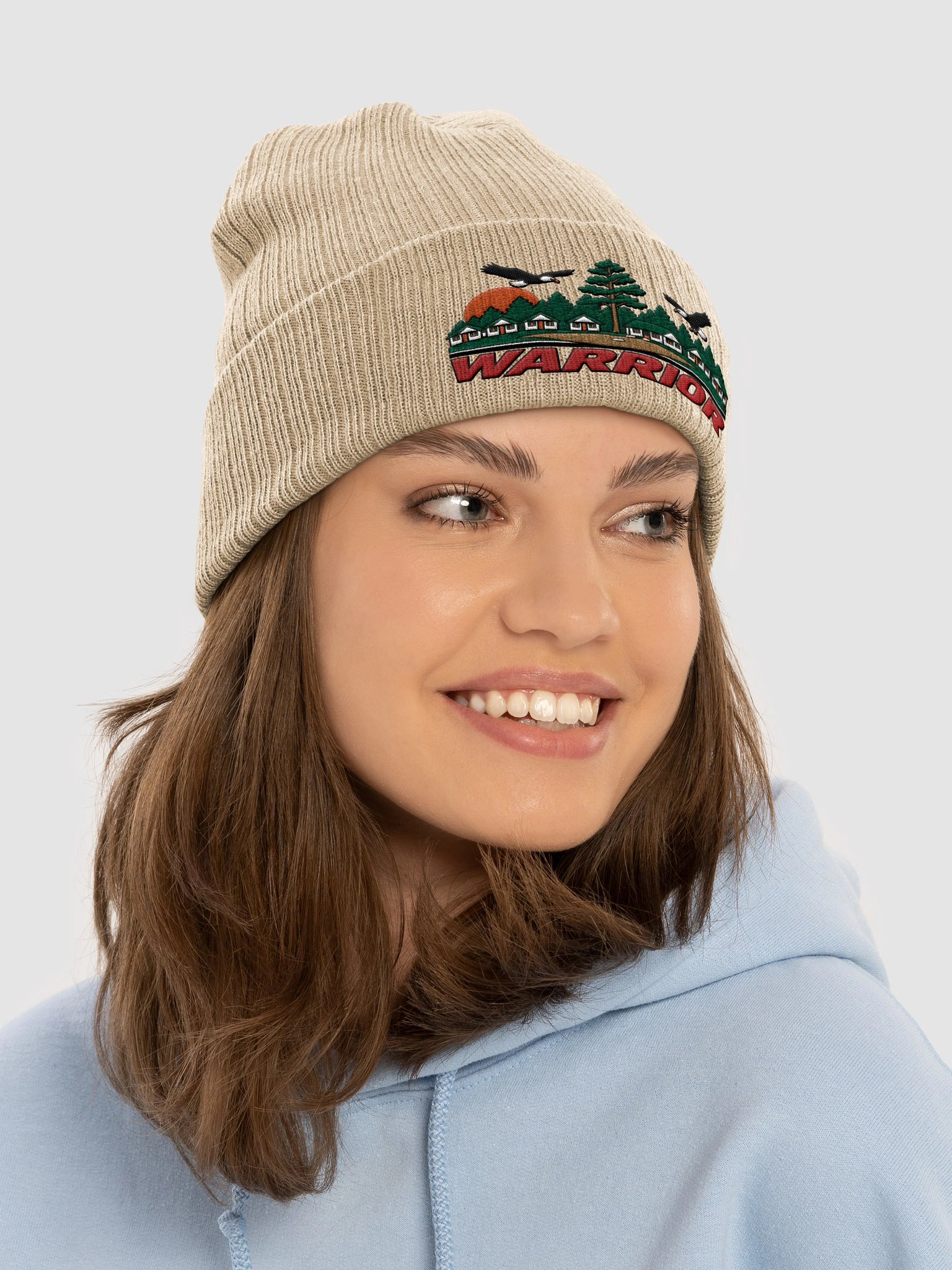 Warrior Regular Beanie (Beige) product image (7)