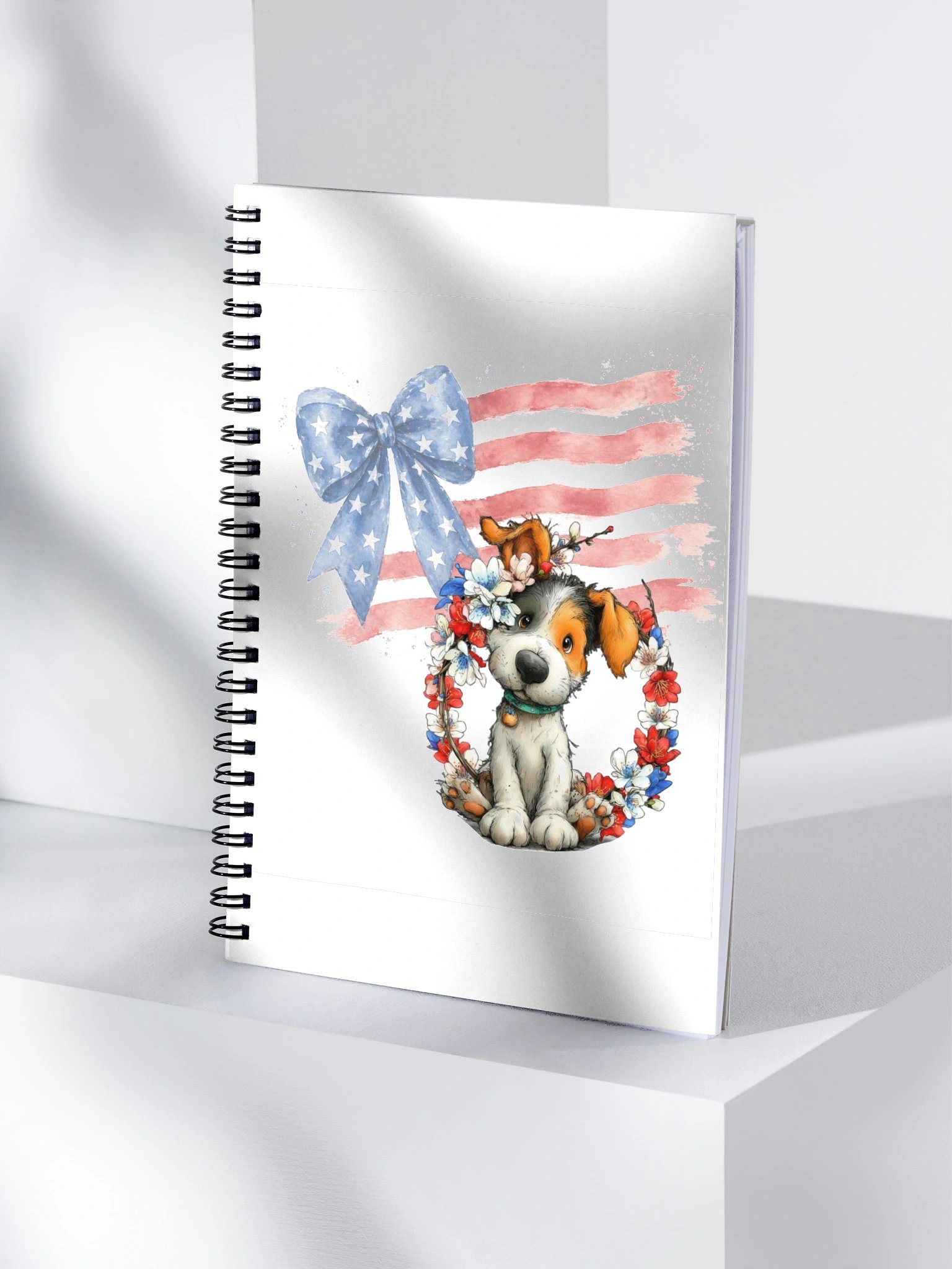 Patriotic Puppy Spiral Notebook product image (4)