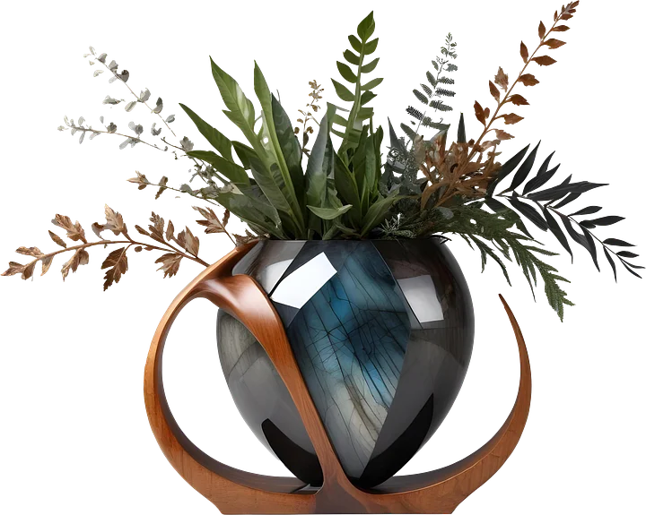Celestial Symphony Bowl Vase – PNG product image (1)