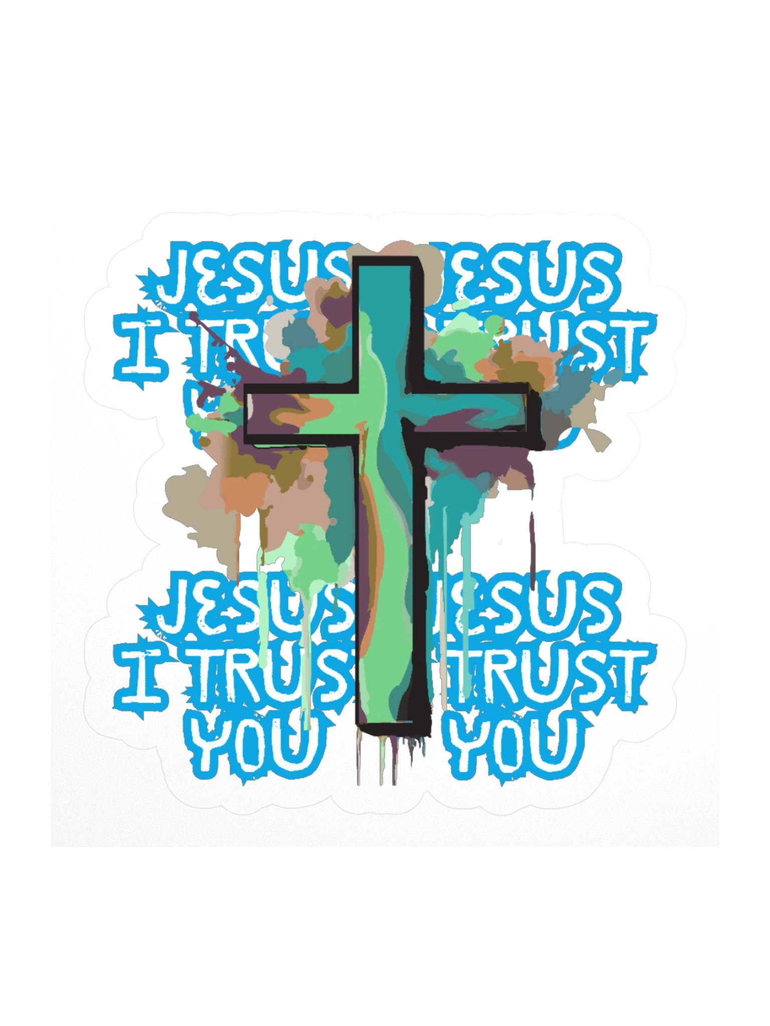 Jesus I Trust You Vinyl Sticker product image (1)