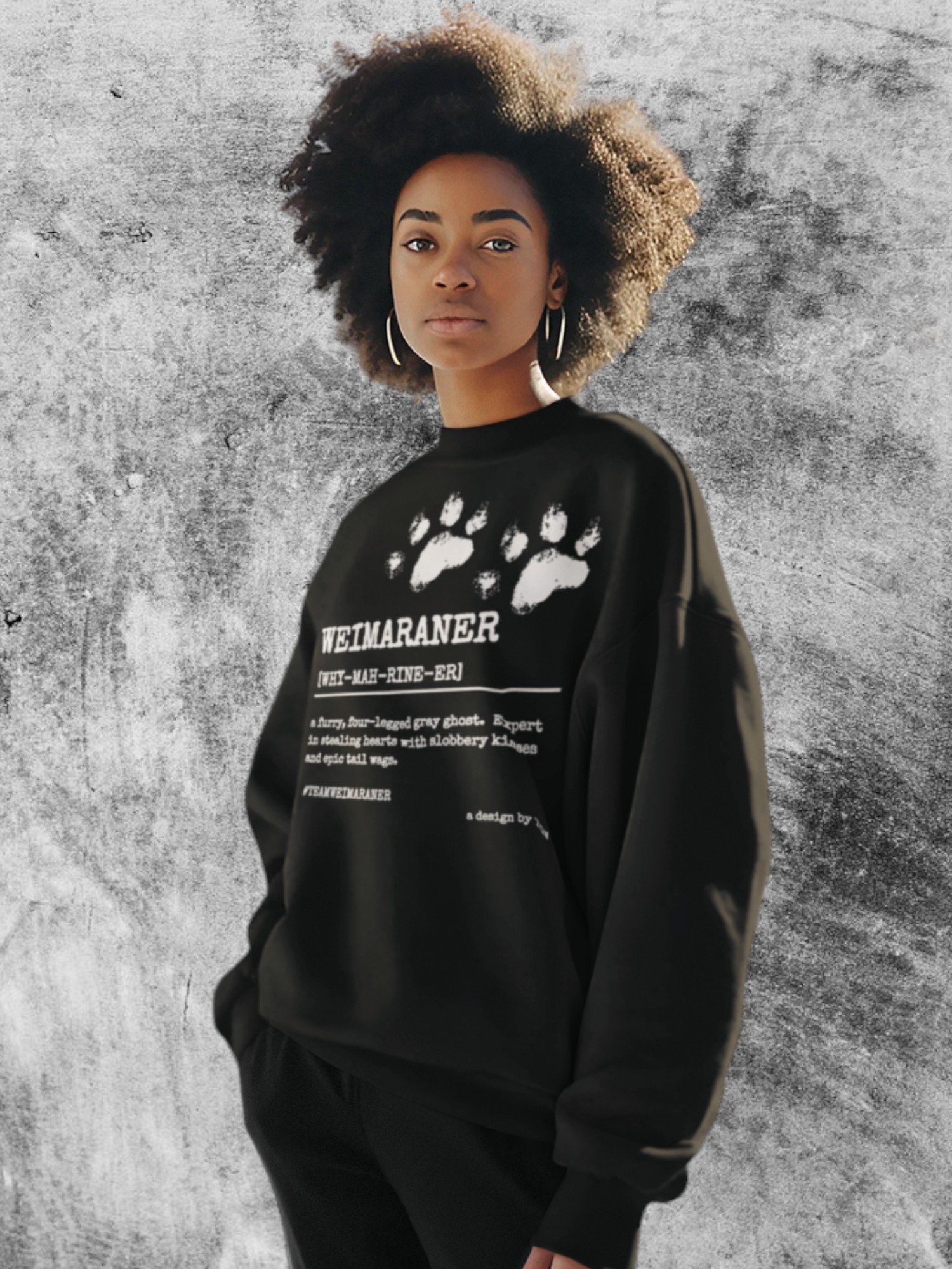 Definition of Weimaraner - Lane Seven Premium Crewneck Sweatshirt product image (1)