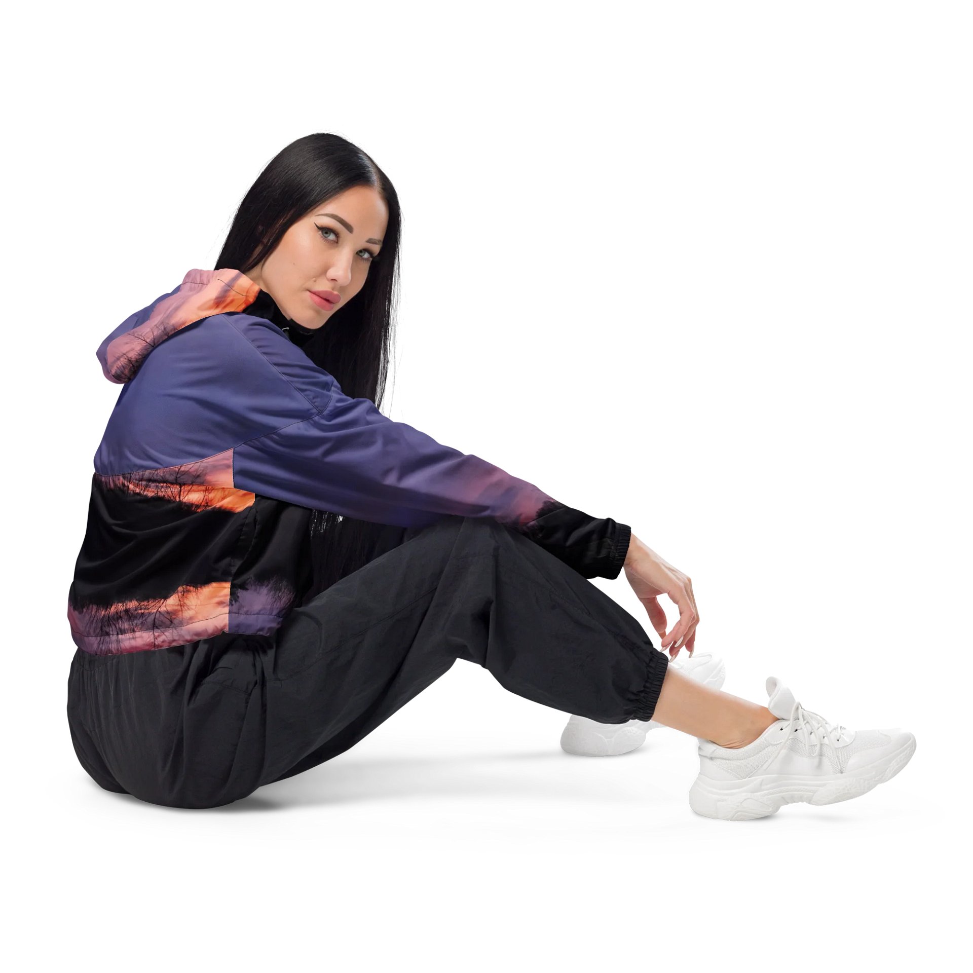 Sunset Silhouettes Women's Windbreaker product image (4)