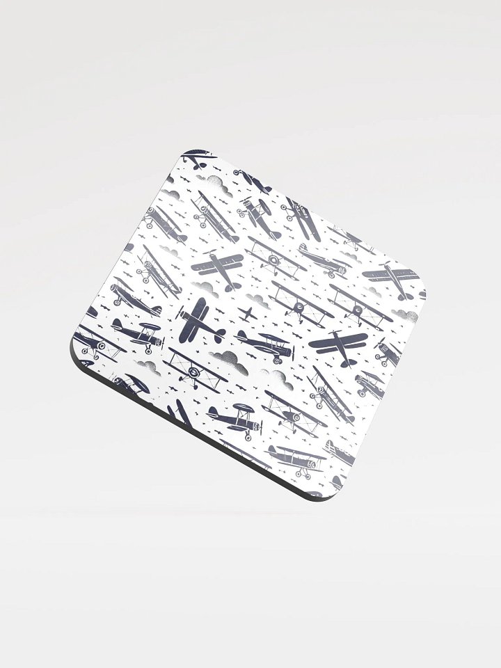 Aviation Scatter Glossed Cork Coaster product image (1)