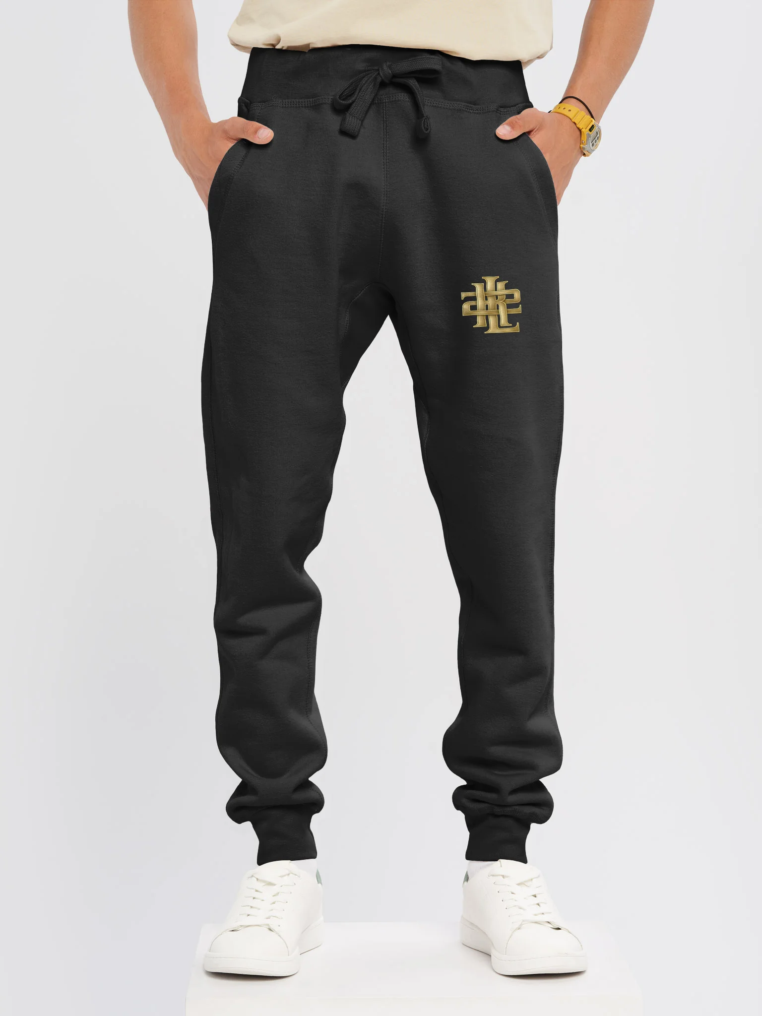 Gold Keys2Life Monogram Lane Seven Fleece Jogge product image (7)