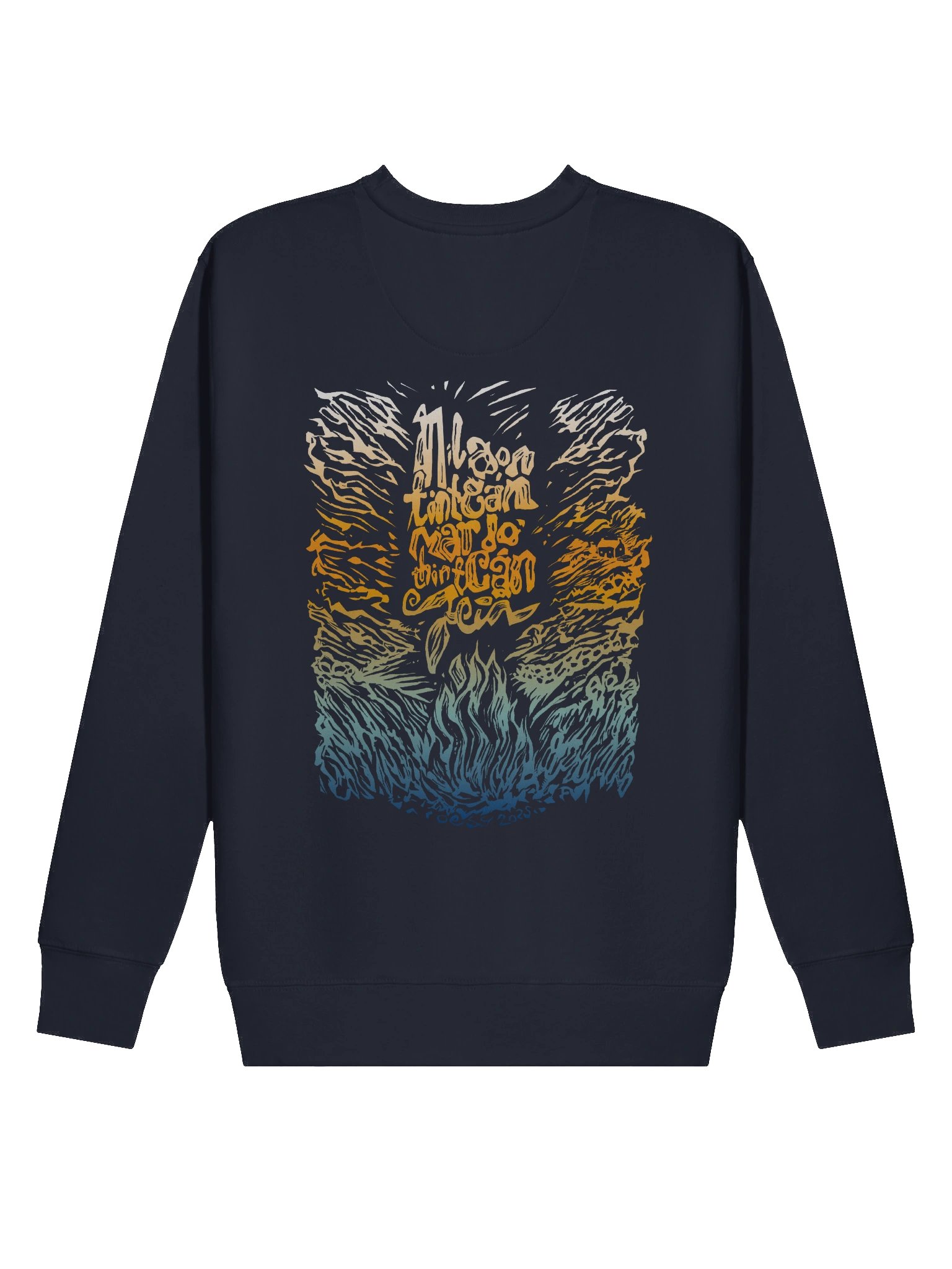 Níl aon tinteán mar do thinteán féin - Colour - SOL'S Eco Raglan HoodieCotton Heritage Premium Sweatshirt (Back Patch) product image (4)