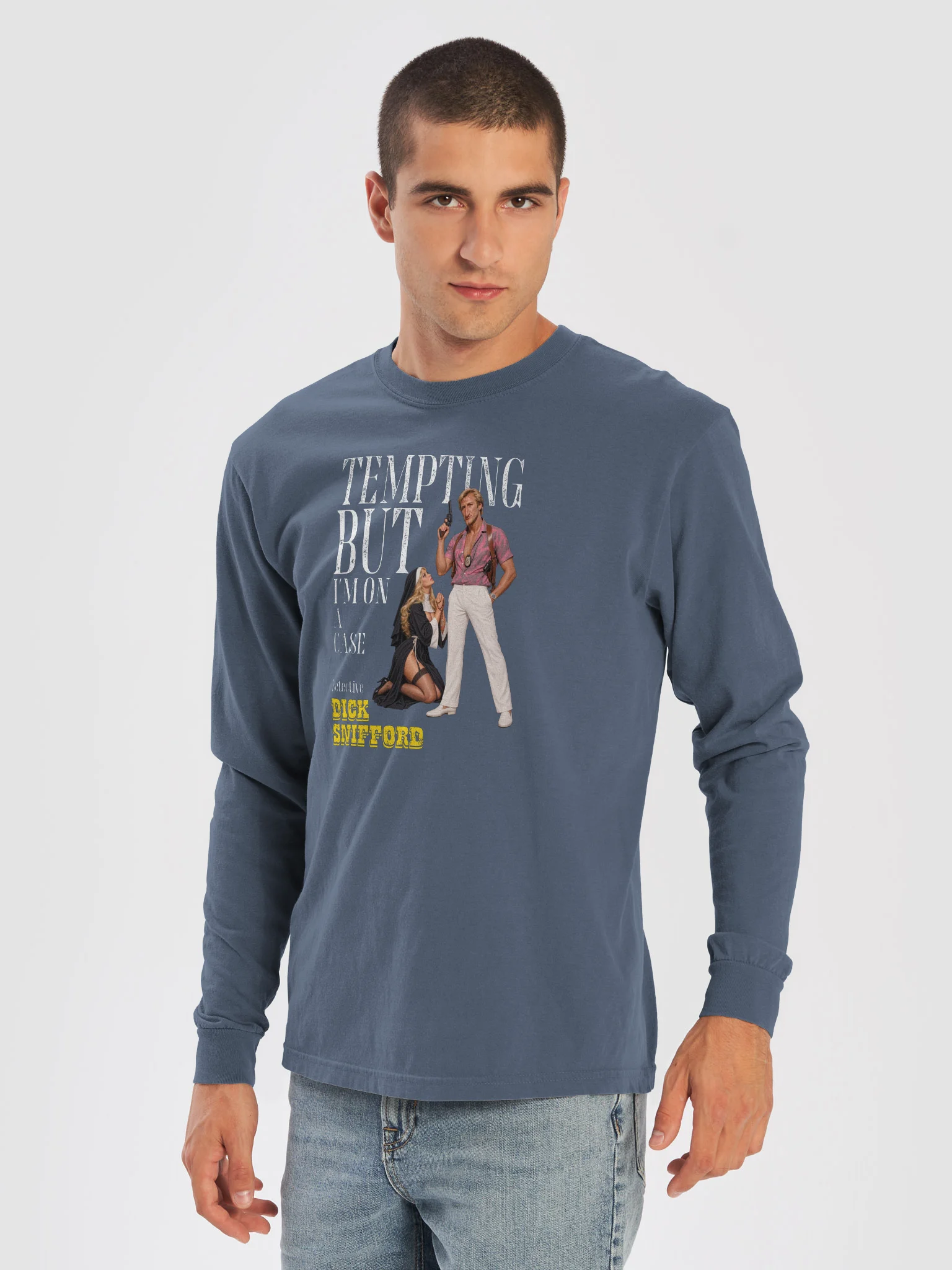 Dick Snifford Tempting Nun Long Sleeve T-Shirt product image (45)