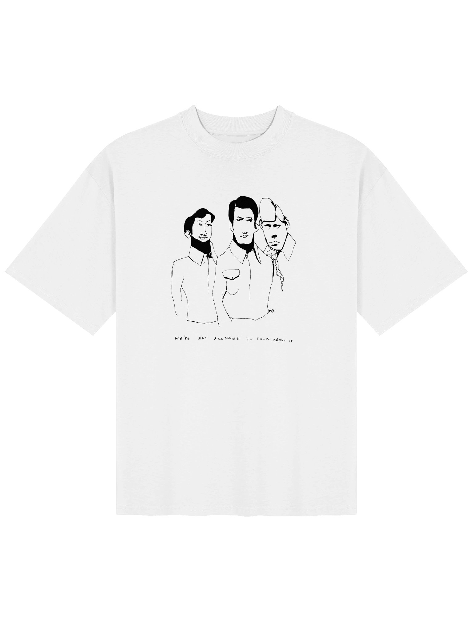 We're Not Allowed To Talk About It // Organic Oversized T-shirt white product image (2)