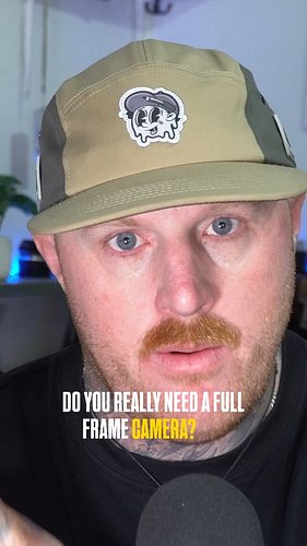 Full video is over on YouTube ▶️ 

Do you really need a full frame camera? 

Maybe?

#photography #cameras #fullframe #photog...