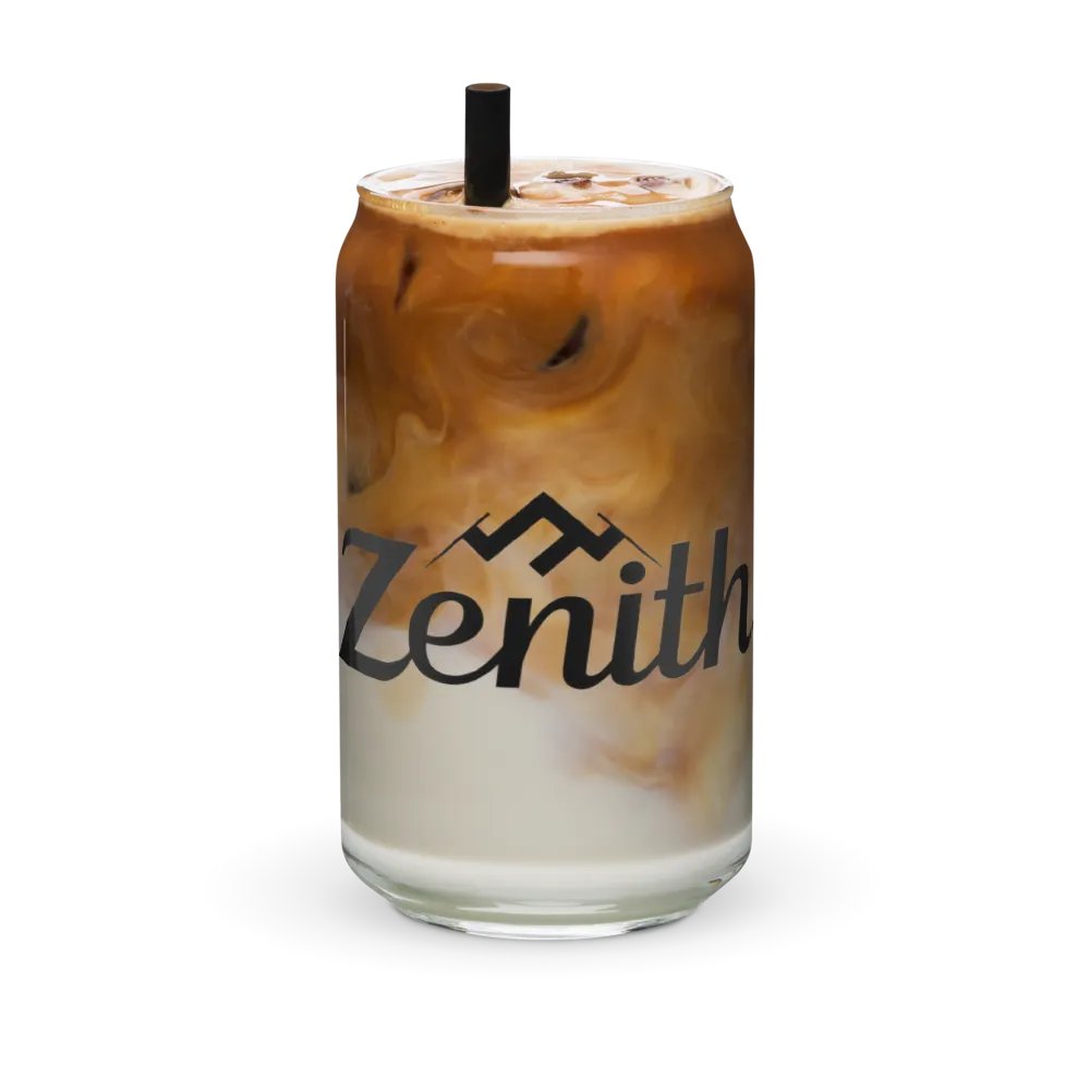 Zenith Can-Shaped Glass - Mountain Peak Design, 16oz product image (3)
