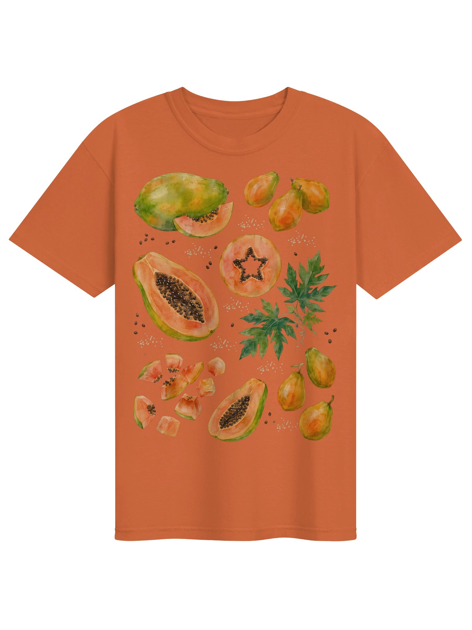 Papaya Shirt, Tropical Fruit Graphic Tee, Comfort Colors Unisex T-Shirt, Farmers Market Summer Shirt product image (26)