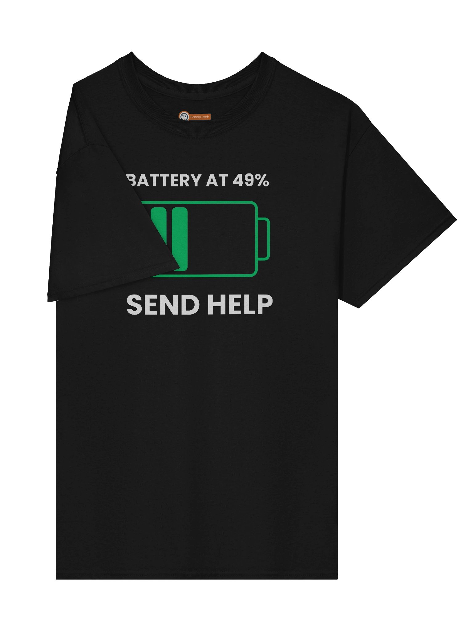 Battery At 49%. Send Help | Heavy Cotton Tee product image (4)