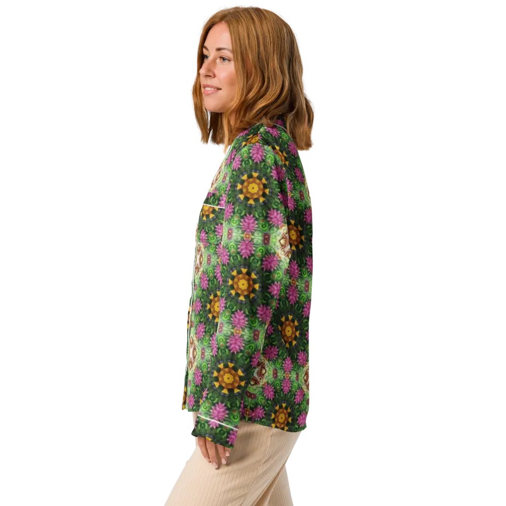Floral Kaleidoscopic Long Sleeve Pyjama Top product image (4)