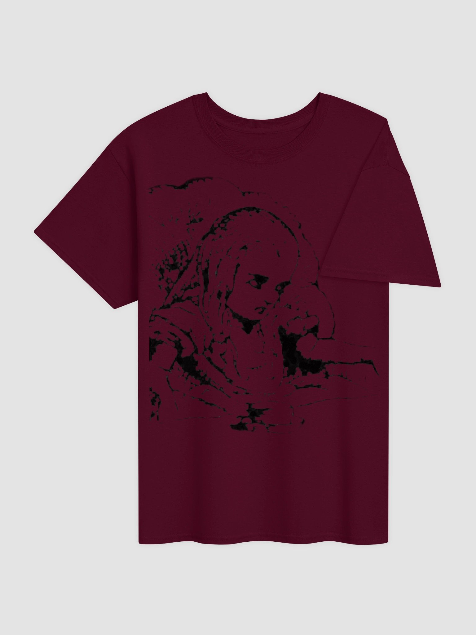 Alice Mad Tea-Party Unisex Heavyweight Cotton T-Shirt, Original John Tenniel Illustration product image (4)