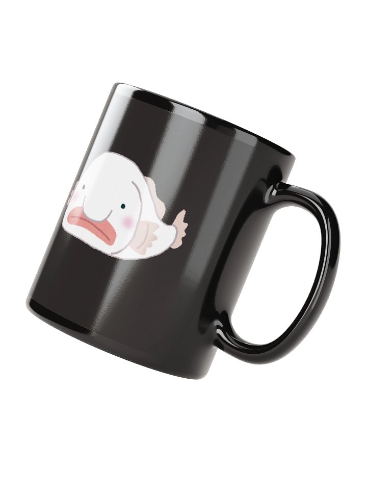 Cute Cartoon Blobfish Black Glossy Mug product image (3)
