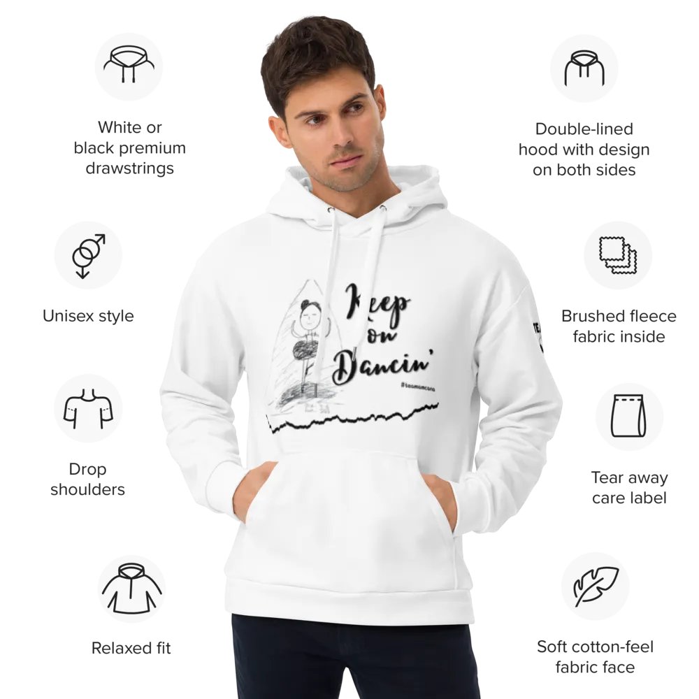 Keep Dancin' - White PULLOVER Hoodie product image (5)