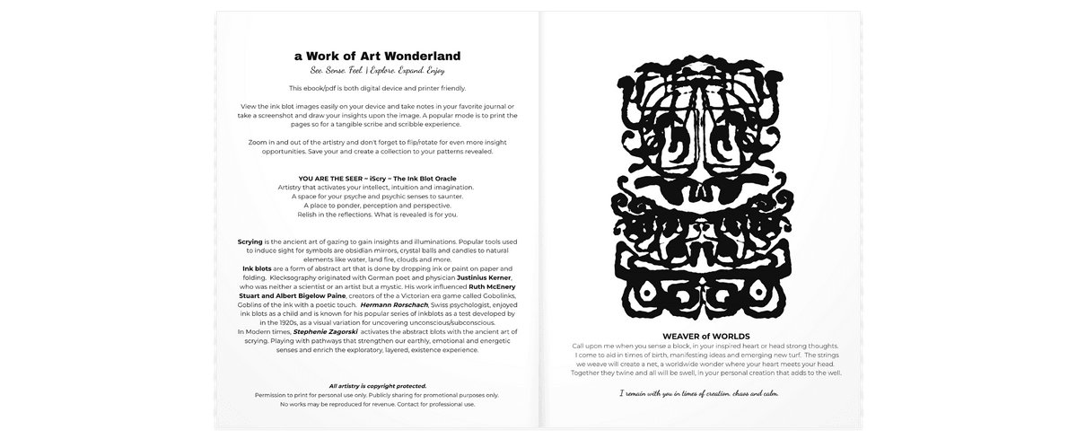 iScry vol.3 THIRTEEN SHAMANS | 13 inkblots | eBook/PDF product image (4)
