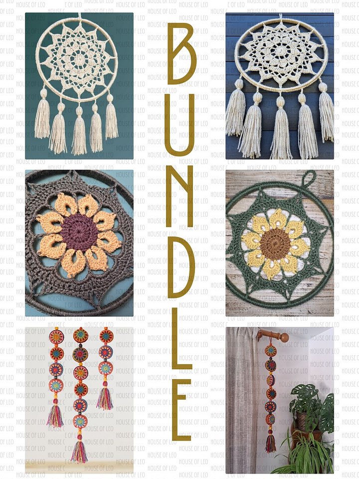Wall Hanging Bundle Crochet Pattern product image (1)
