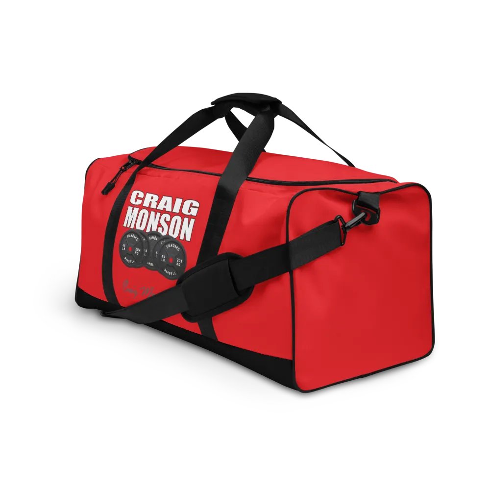 Craig Monson Barbell Signature Collection Red Gym Bag product image (3)