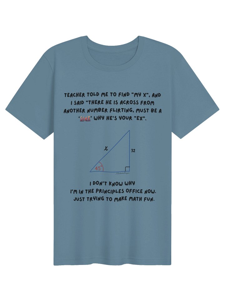 Math 45° Sine Triangle Tee product image (3)