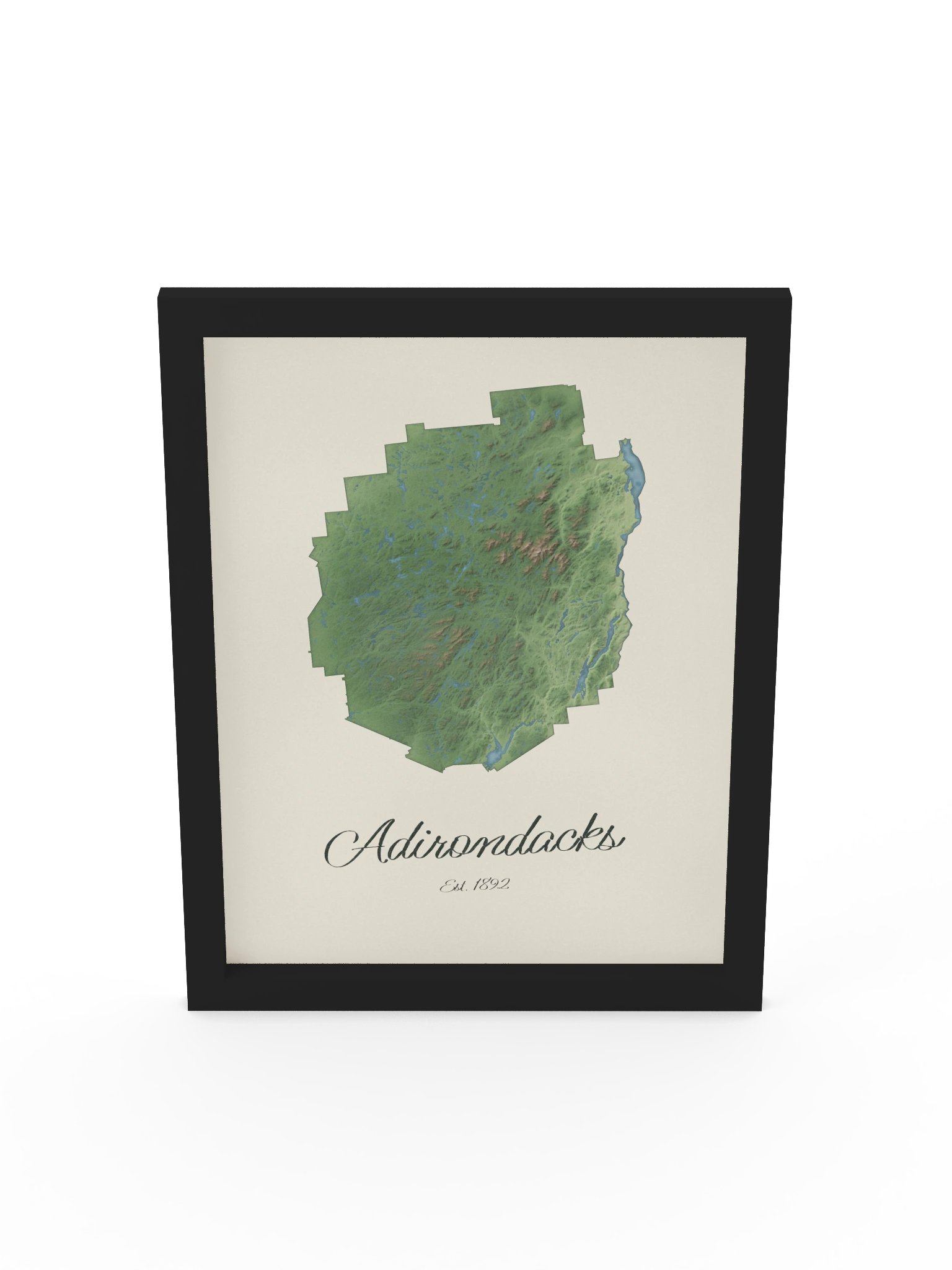 Adirondack Park Map Framed Print product image (43)