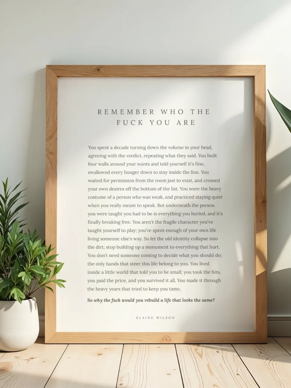 Remember Who The Fuck You Are | Digital Print product image (1)