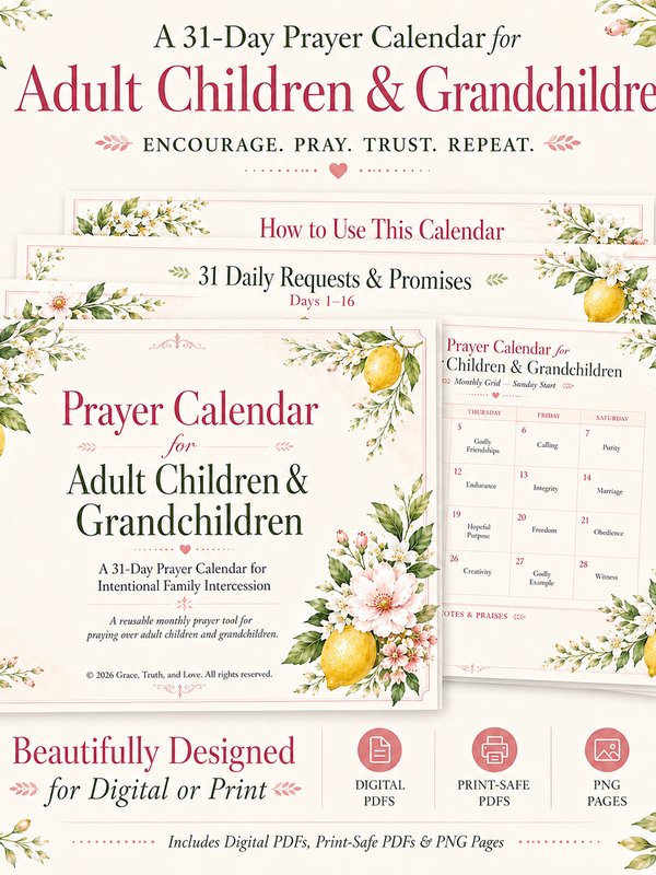 31-Day Prayer Calendar — Lemon Blossom Edition 🍋 product image (2)