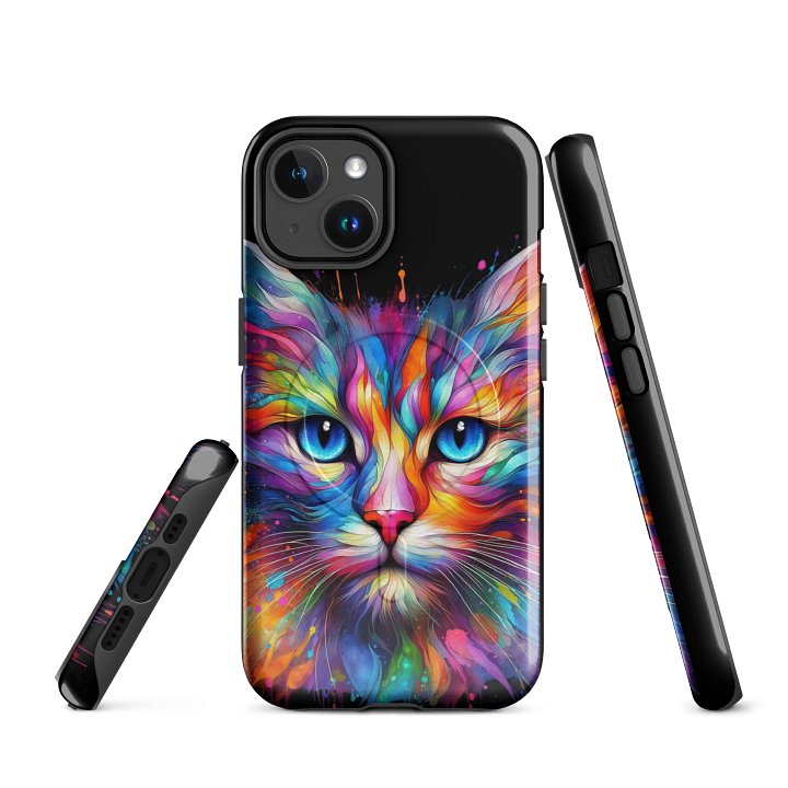 Colorful Cat's Gaze iPhone® MagSafe® Tough Case product image (1)