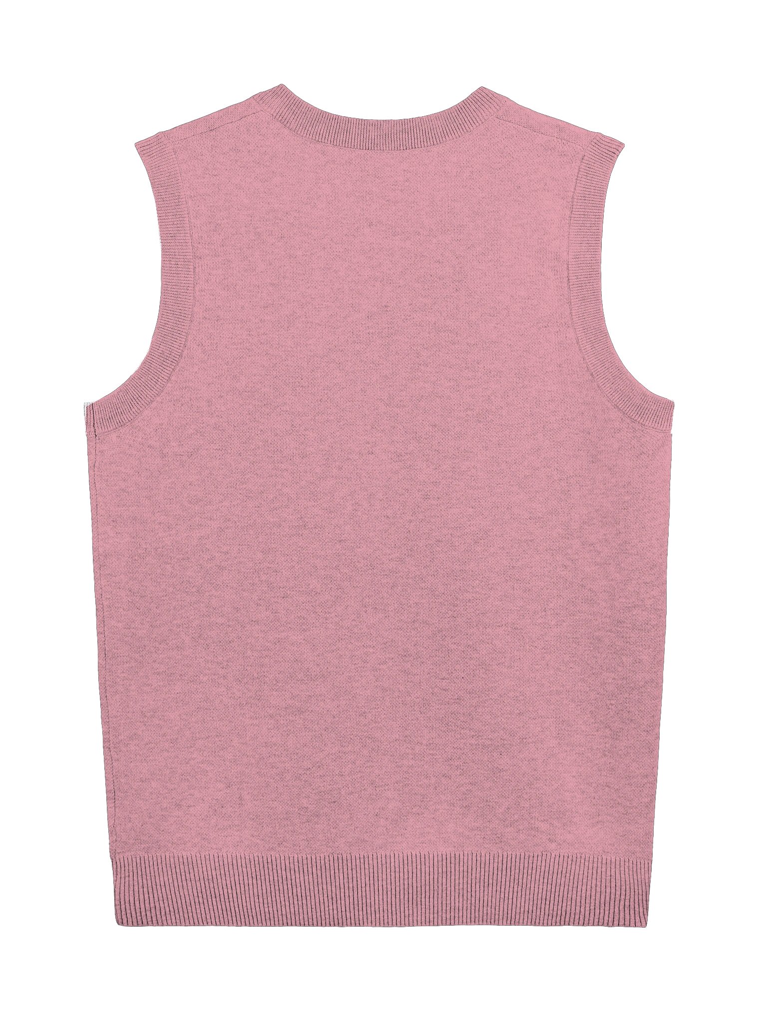 Pink Knitted V-Neck Vest product image (3)