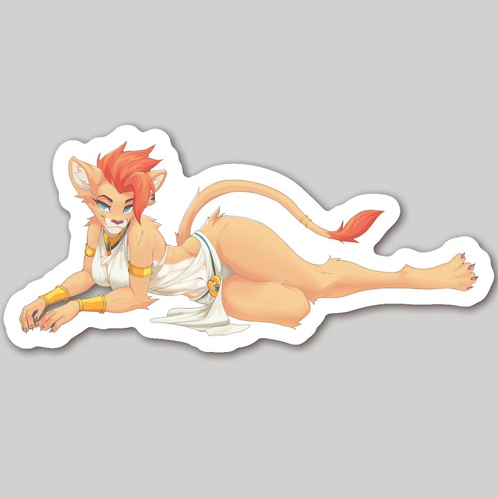 Ah'lina Laying Down Sticker - 4x1.85