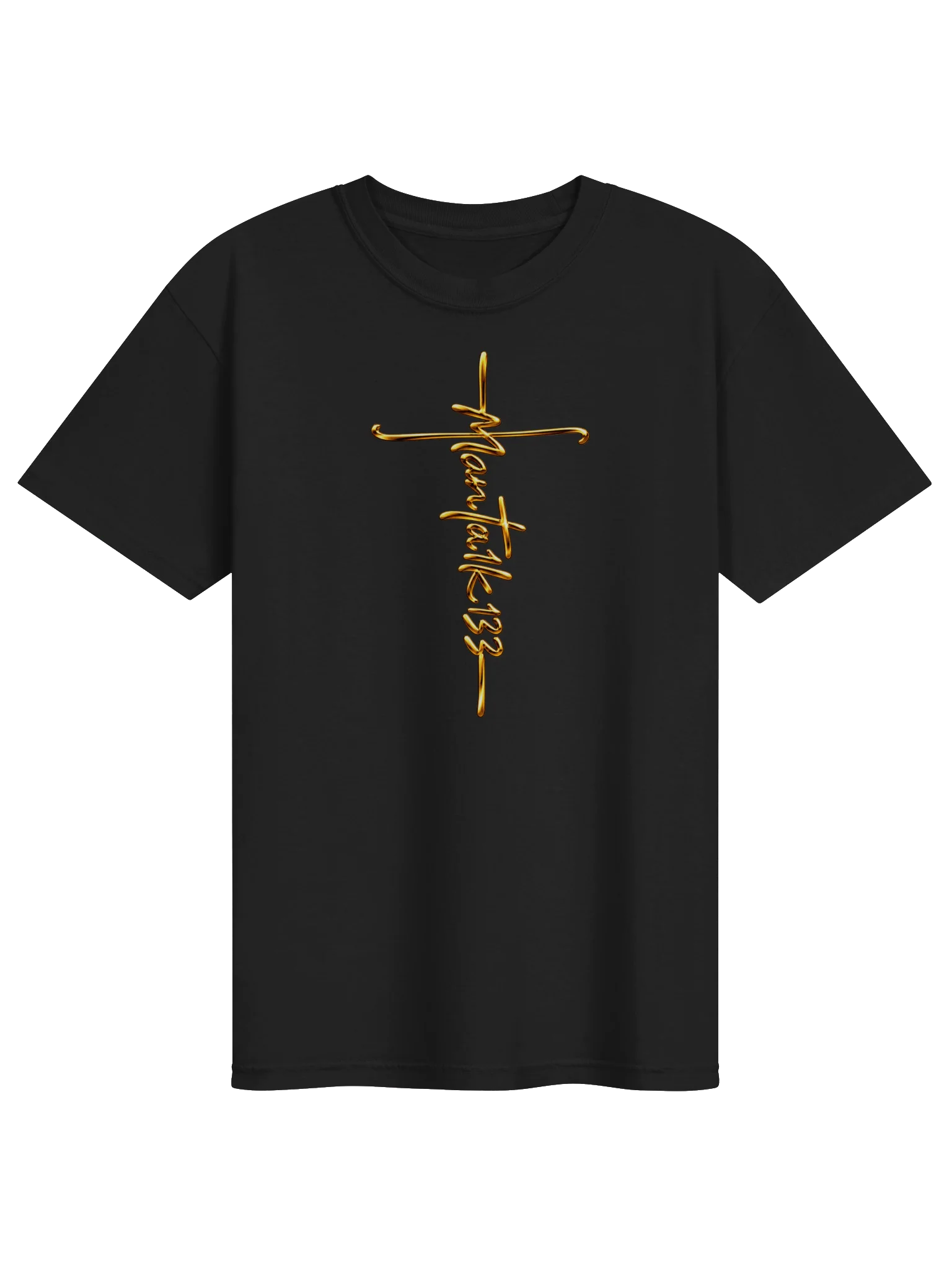 Man Ta1k 133 Signature Cross T-Shirt — Faith. Brotherhood. Purpose. product image (2)